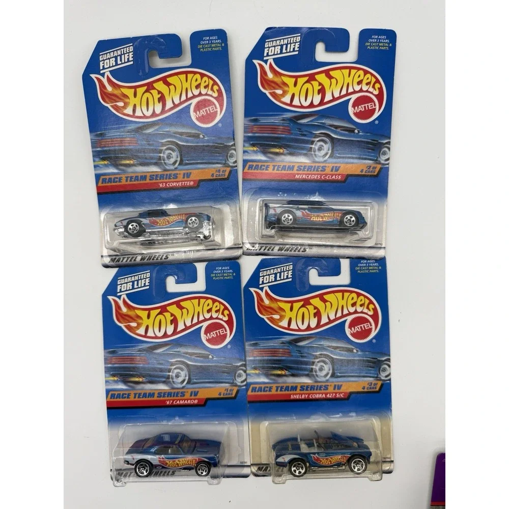 1997 Hot Wheels Race Team Series IV Complete Set Of 4 Vehicles 725,726,727,728‎